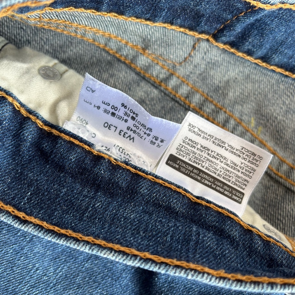 Levi’s 505 Regular Fit Blue Jeans 33x30 Used - Picture 3 of 9